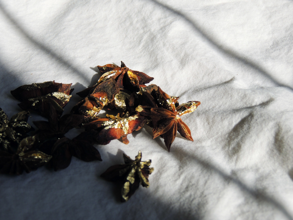 Gold-leaf star anise.