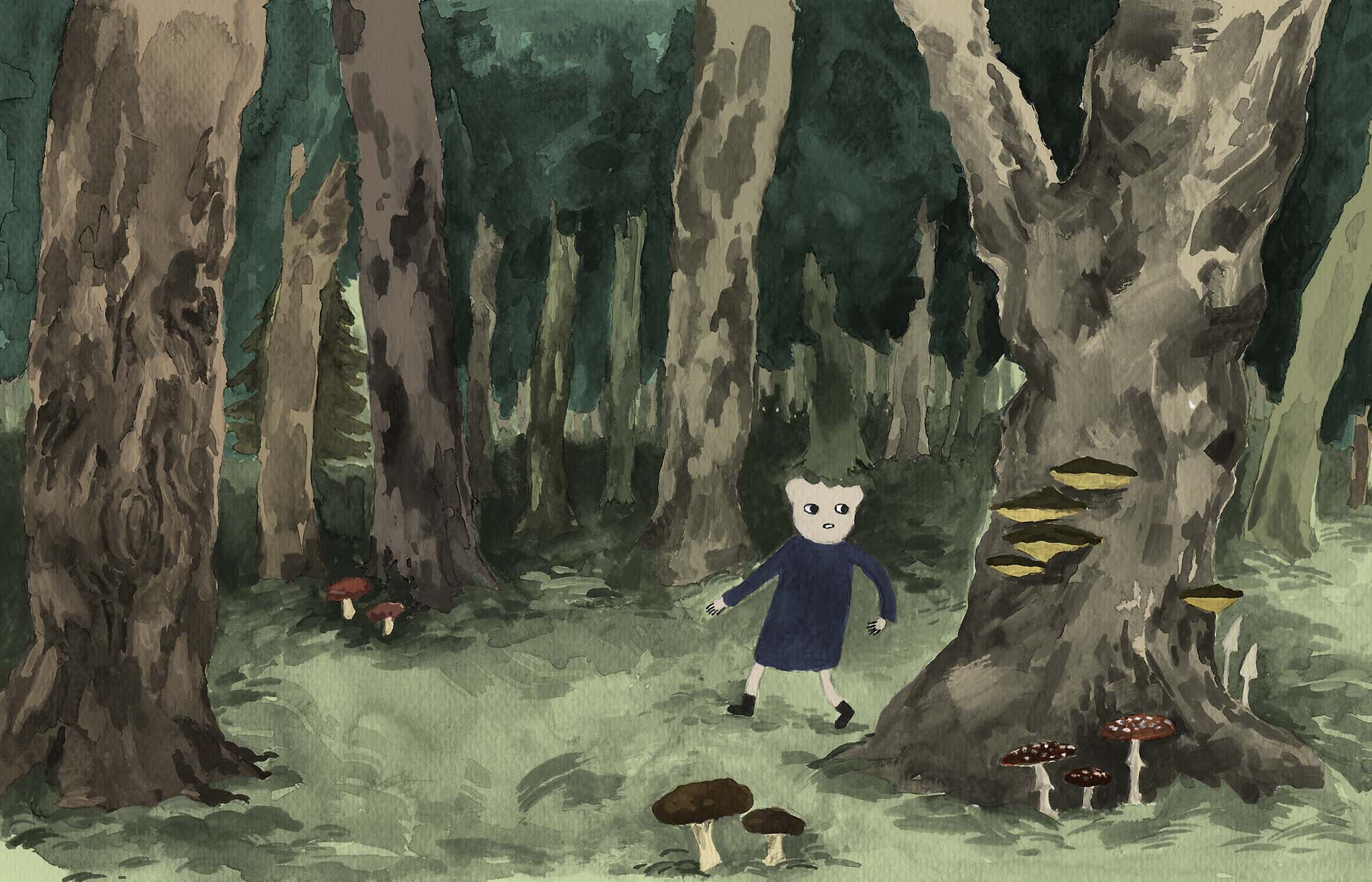 Double page spread from Way Out.