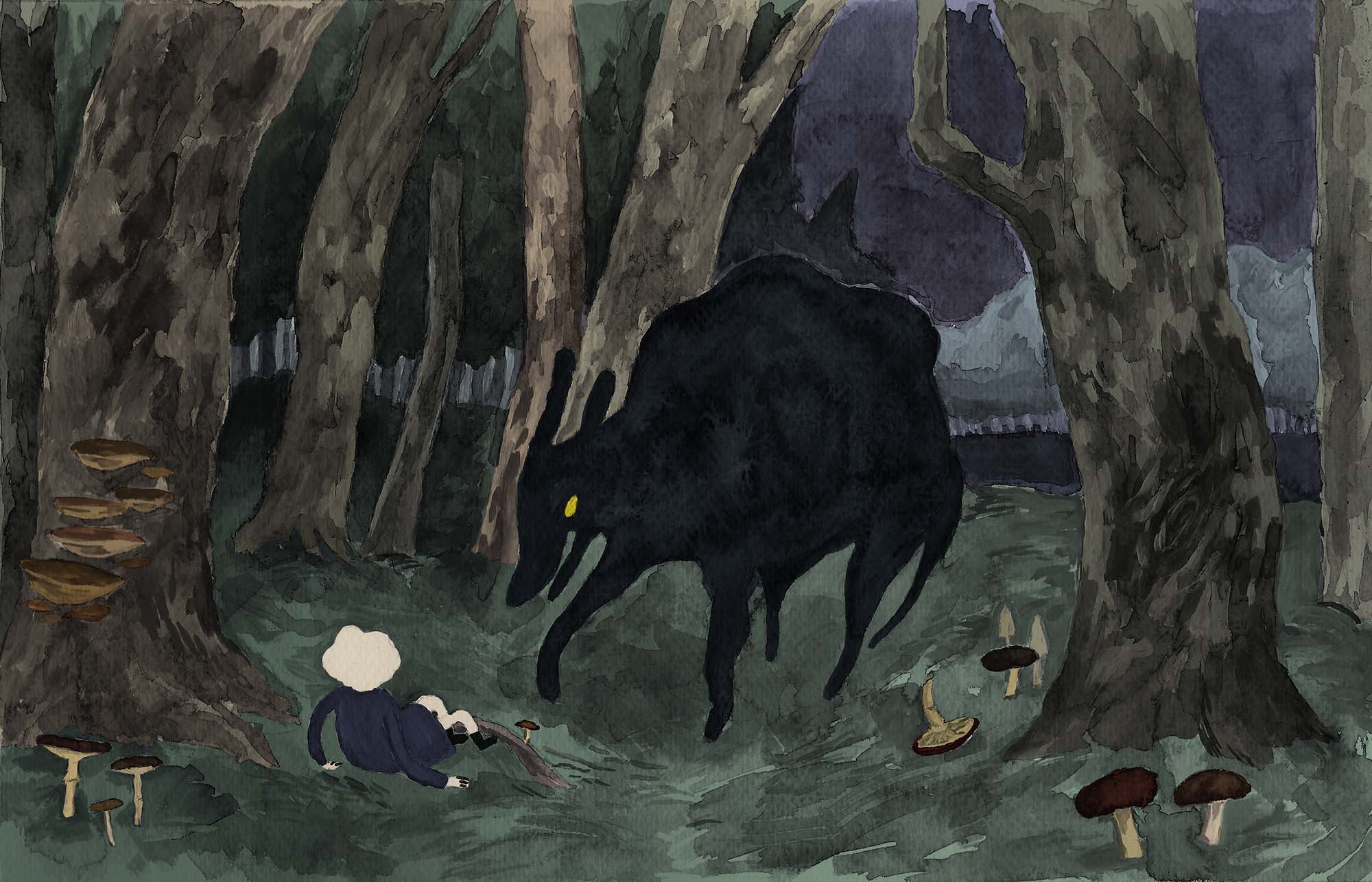 Double page spread from Way Out.
