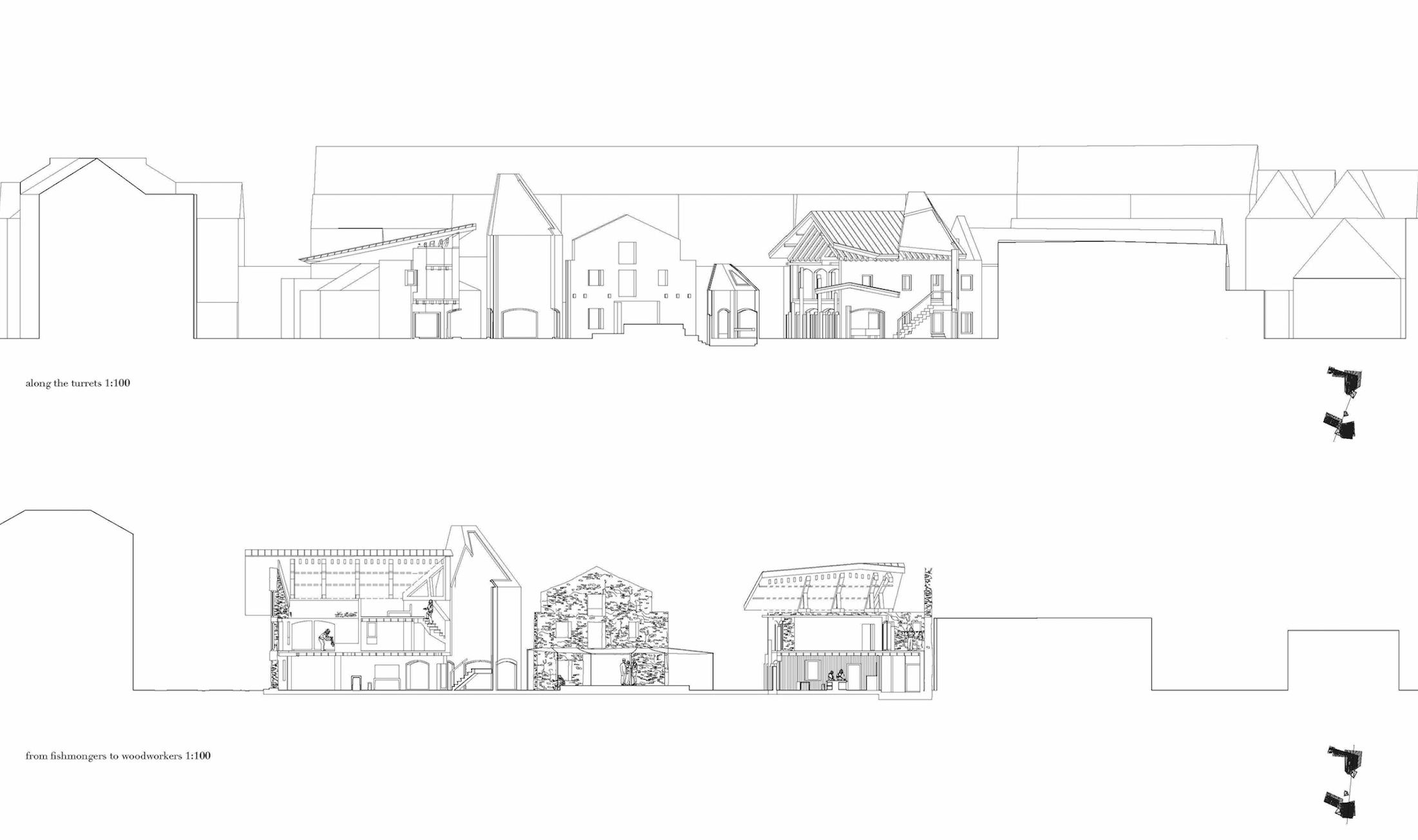 Sectional drawings 1:100