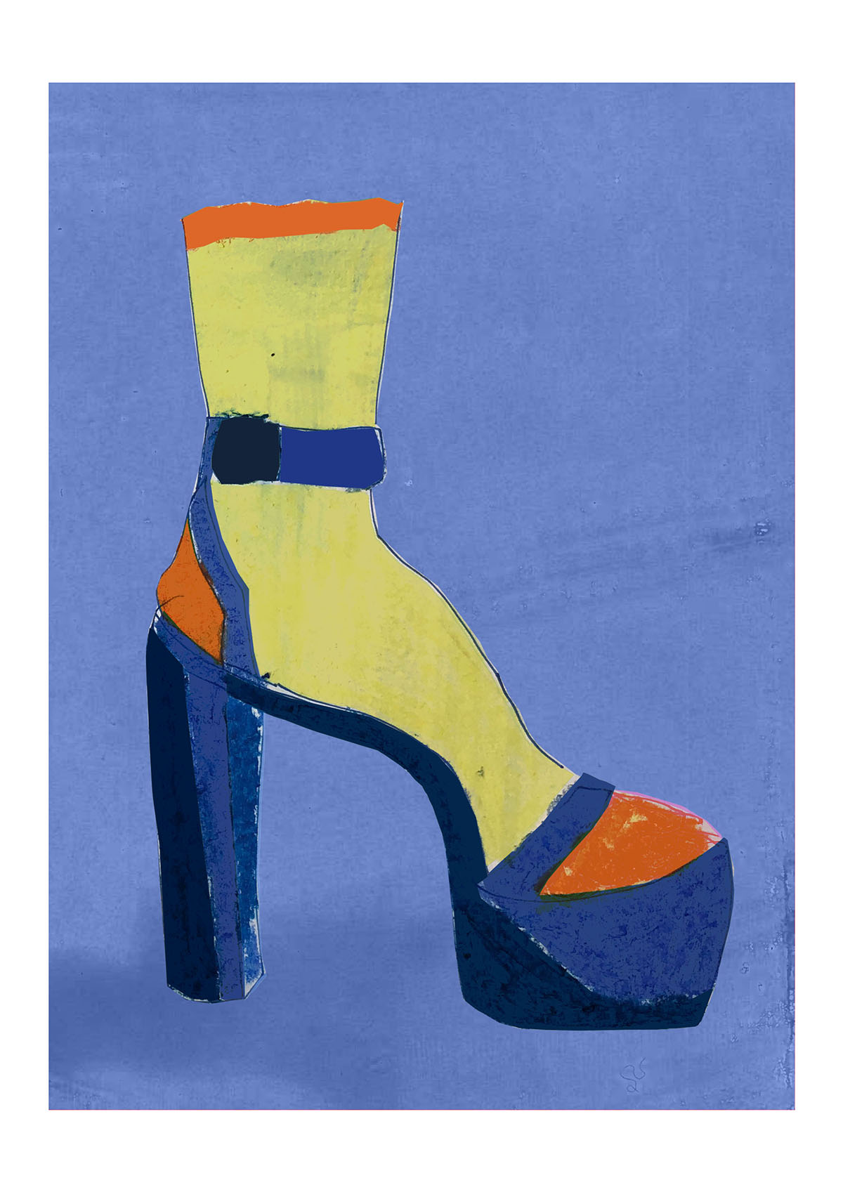 "Wedges and socks". An illustration conveying this title.