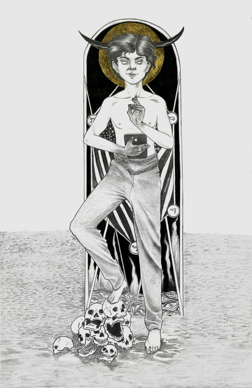 "American Jesus" it's a critique of the alienation for serial killers in the US.