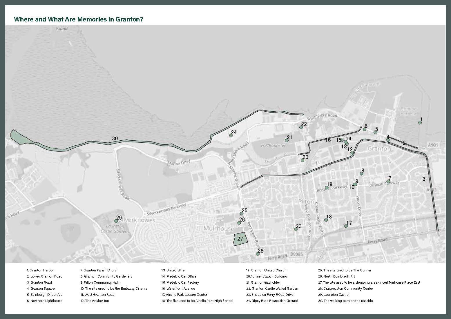 Places of memories that identified through the project analysis 2