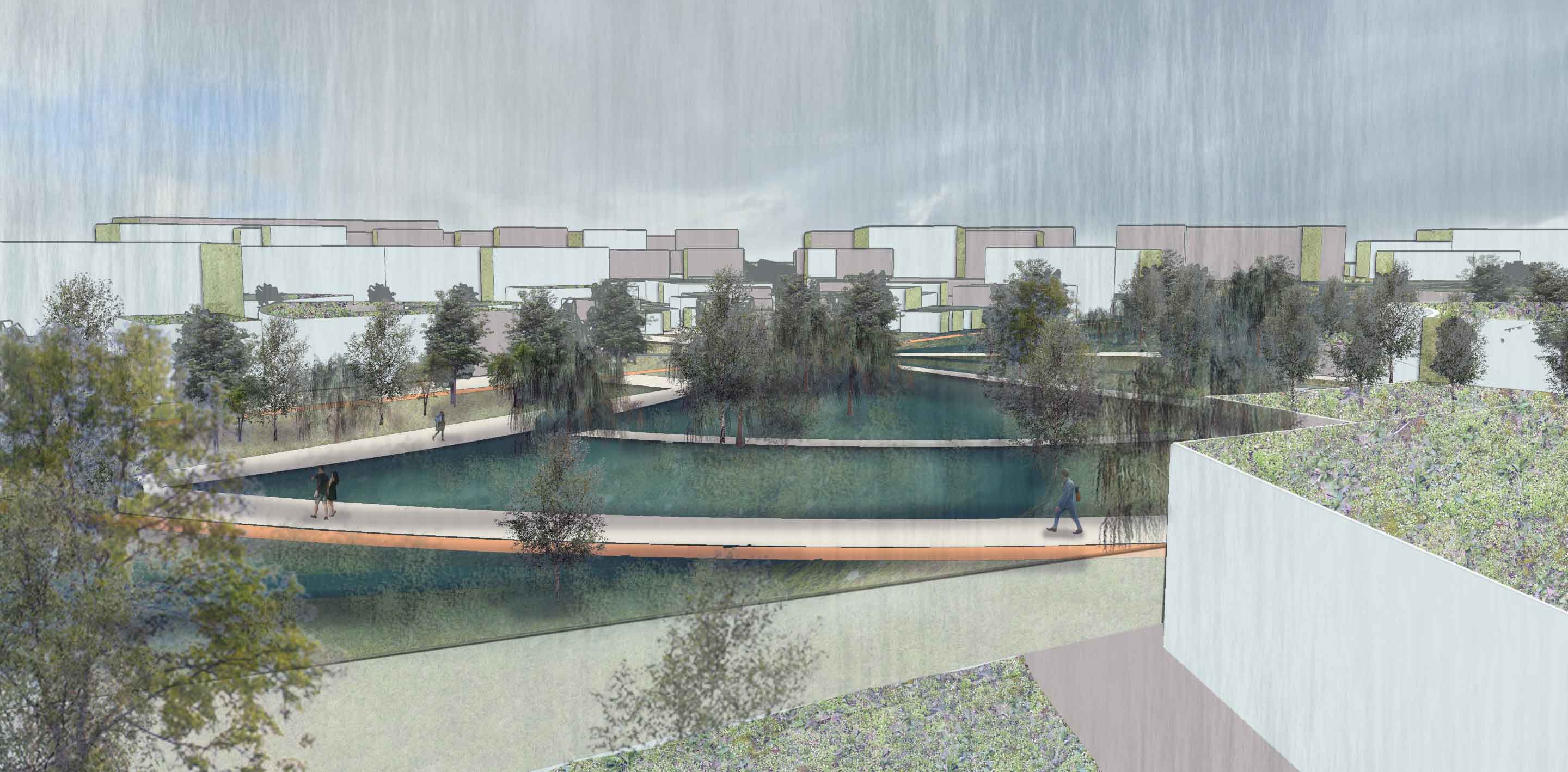 Town centre flood elevation 