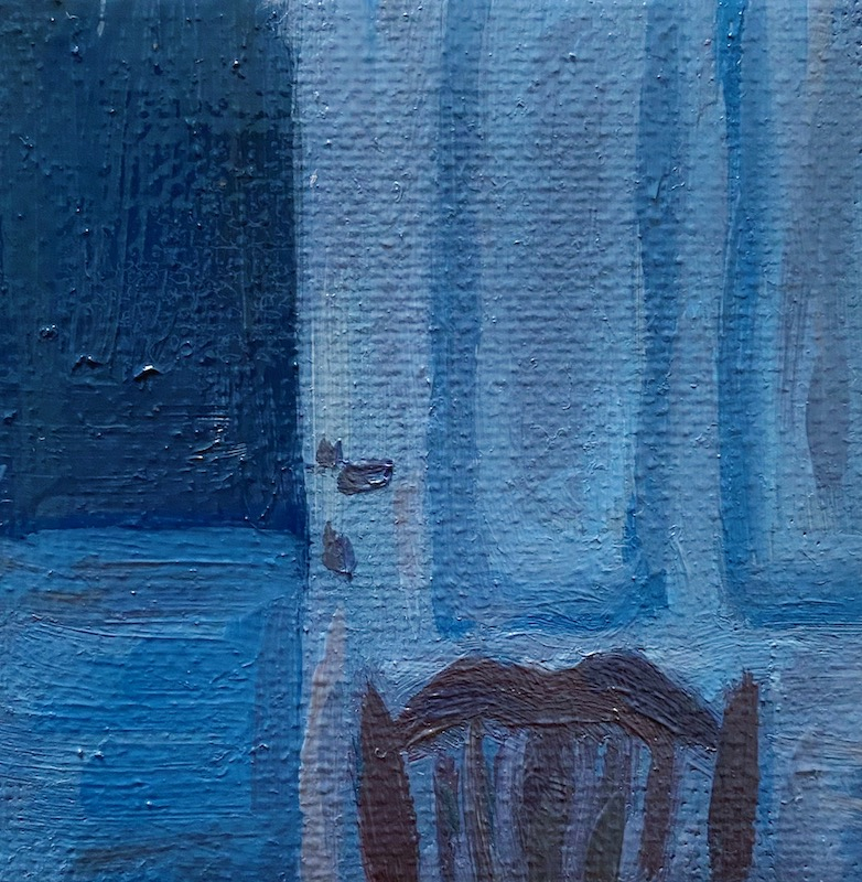 Painting of blue room 