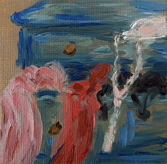 Painting of a dresser 