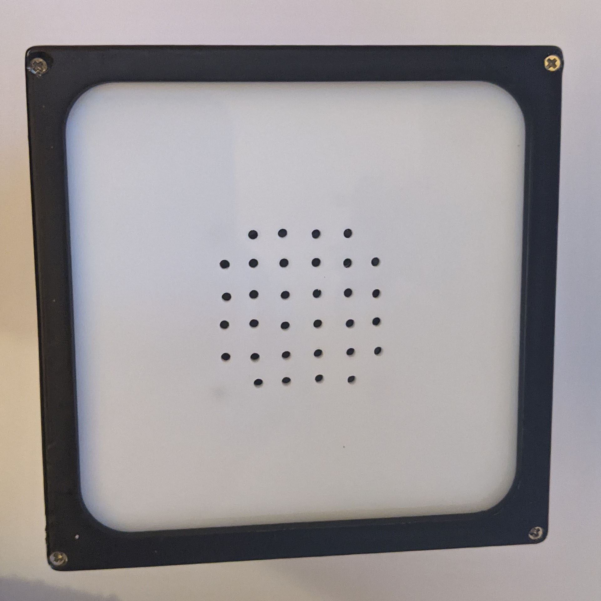 Top view of device