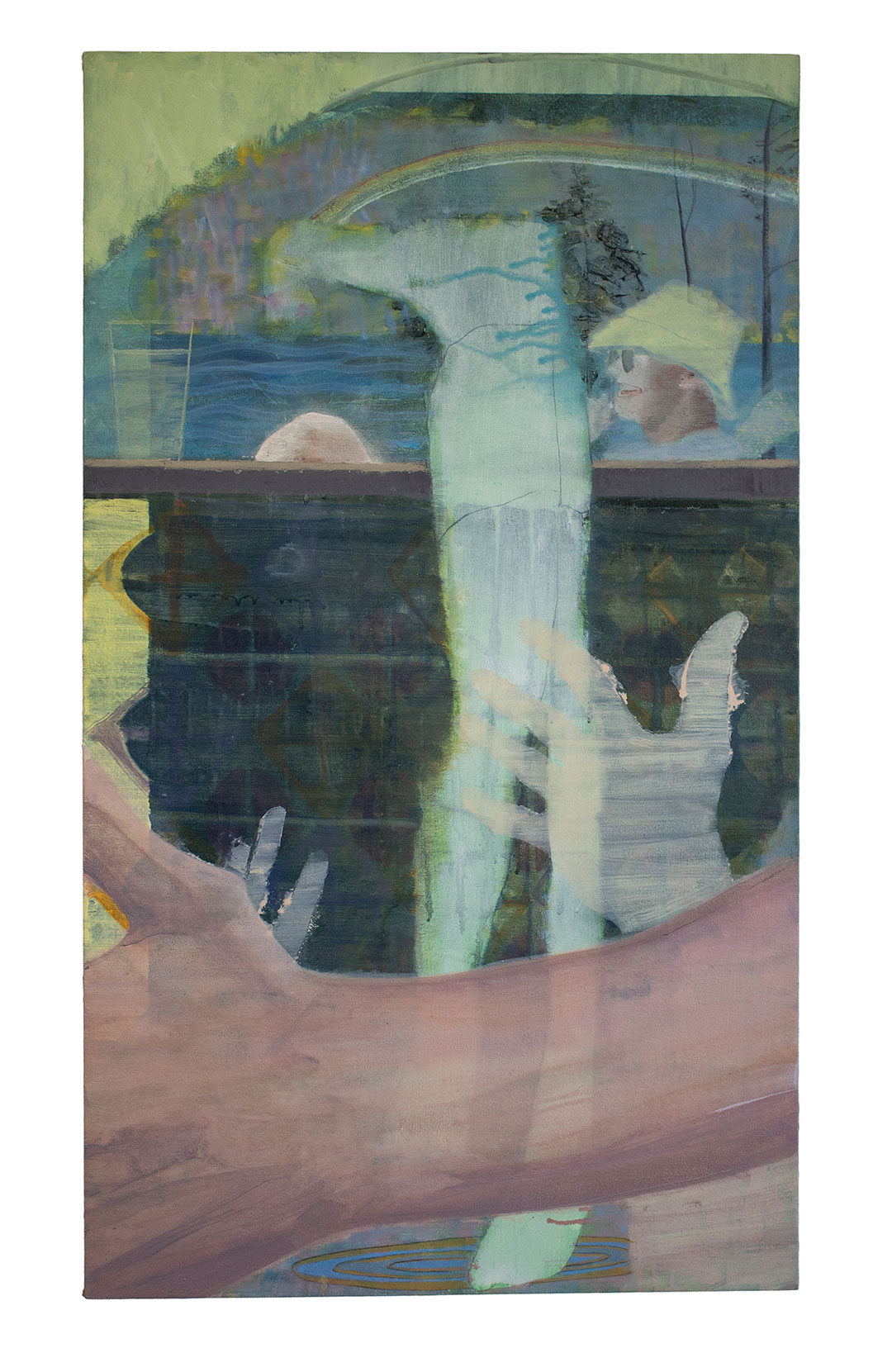 Chasing Rainbows, (2020) Oil on canvas, 100 x 57.7cm 
