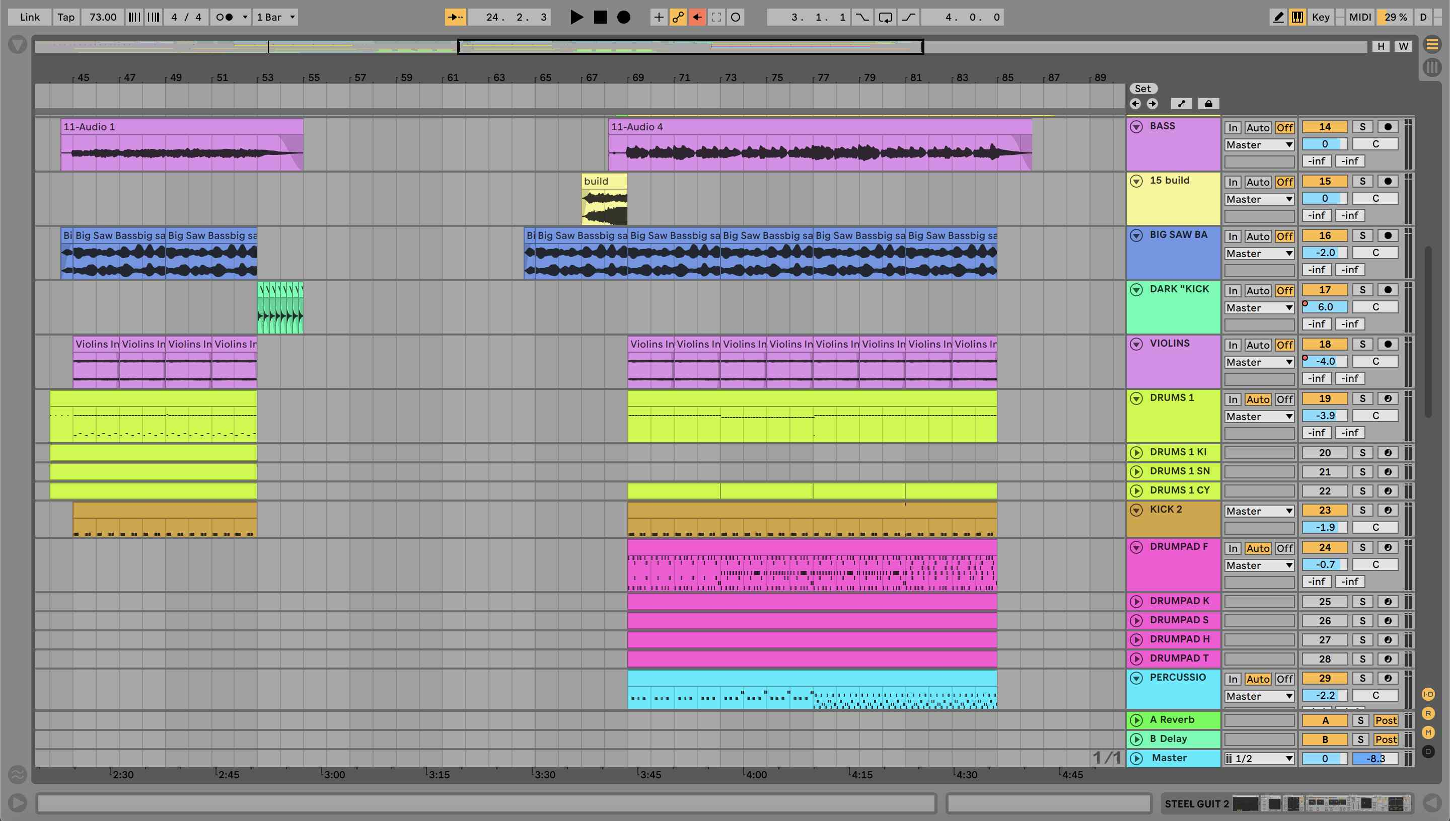 Ableton Project of "Pure Frustration"
