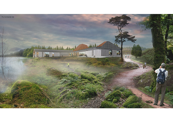 A New Community Hub at the Centre of the Forest - encouraging shared learning and workshop activities, as well as a new culture of recycling and closed-loop materiality