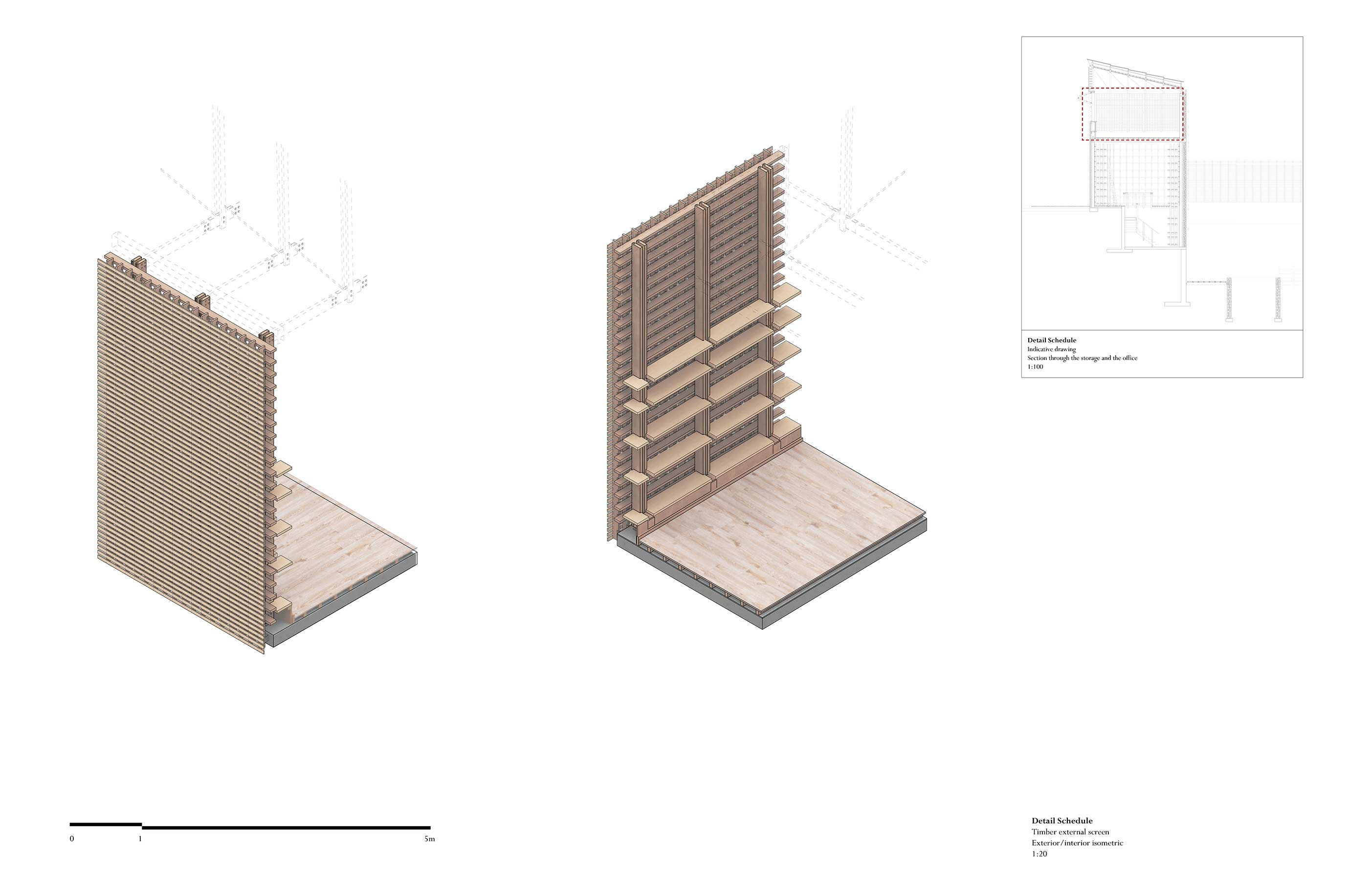 Timber Wall Detail 1:20