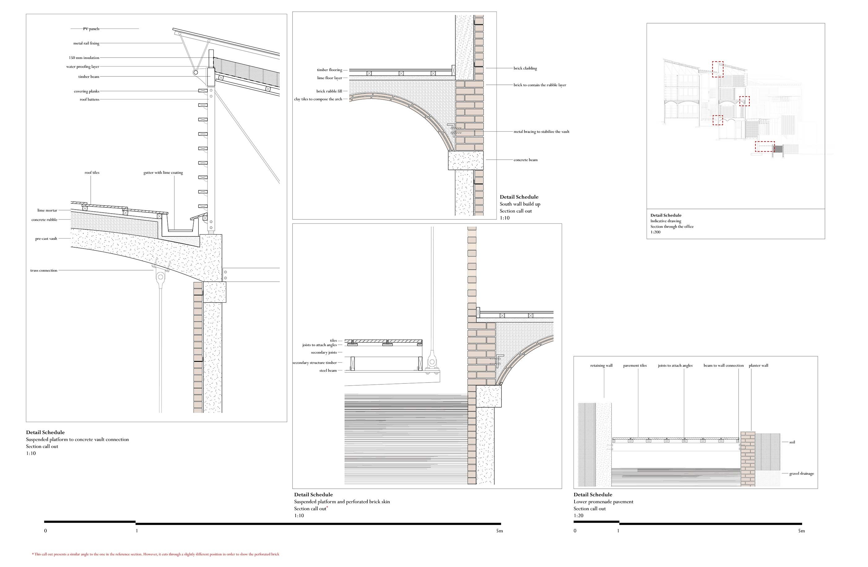 Detail Draings of the Office Section