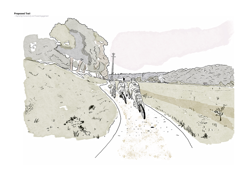 As the success of the scheme begins to unfold, new trails are creating linking woodland patches and encouraging isle-wide exploration and healthier, more active lifestyles that engage with the local landscape