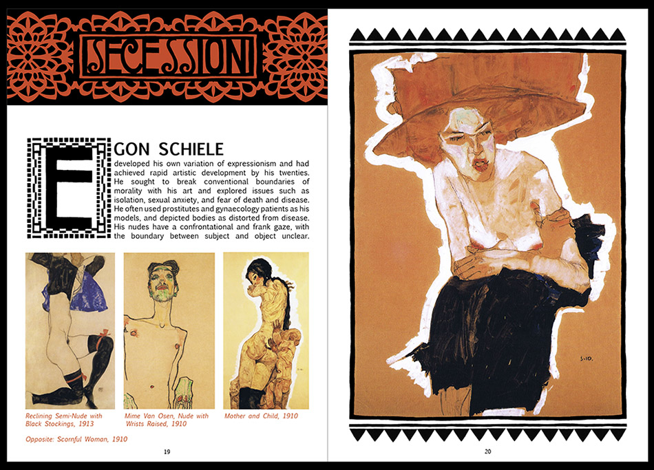 Egon Schiele research images