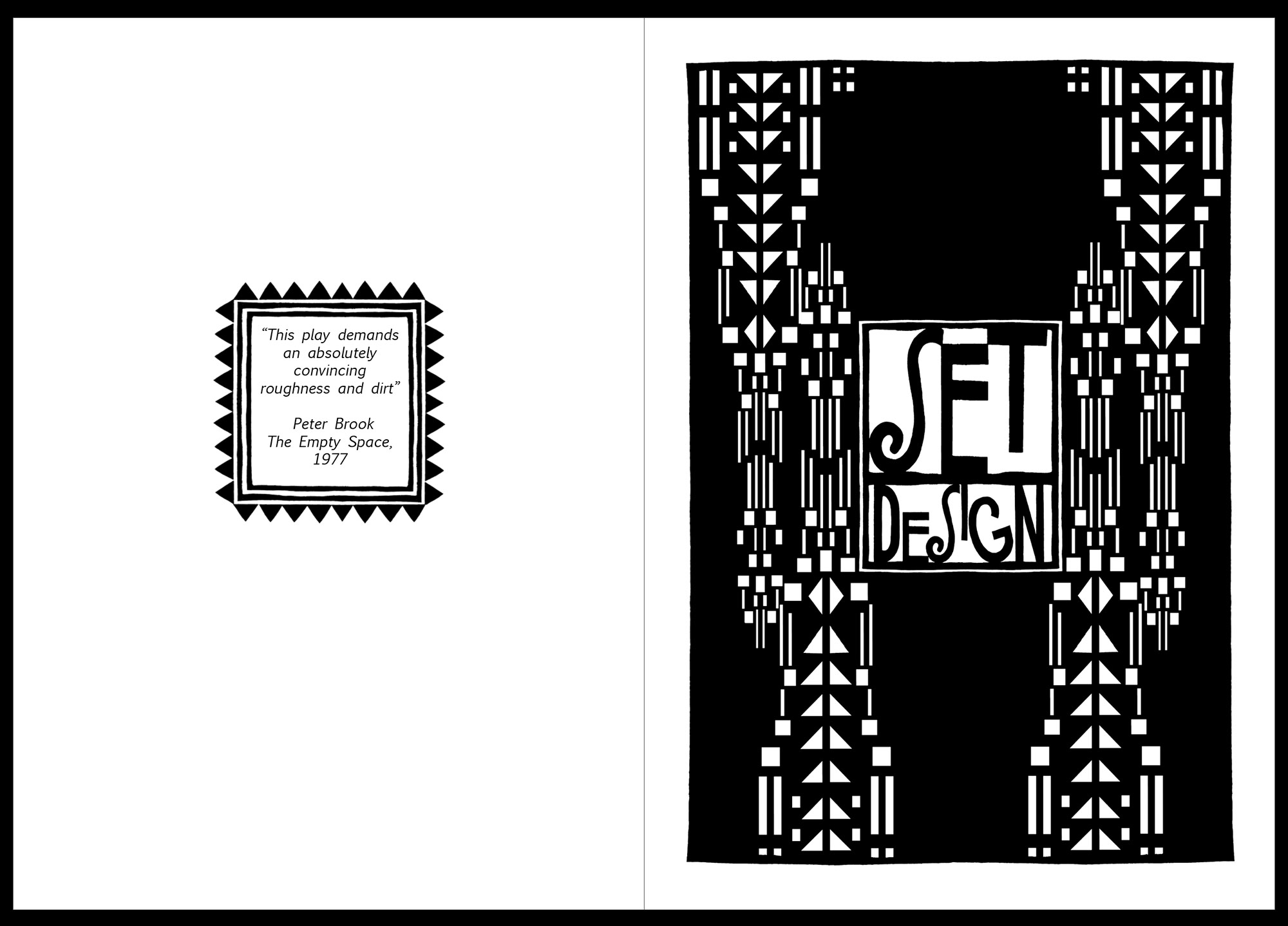Set Design title page