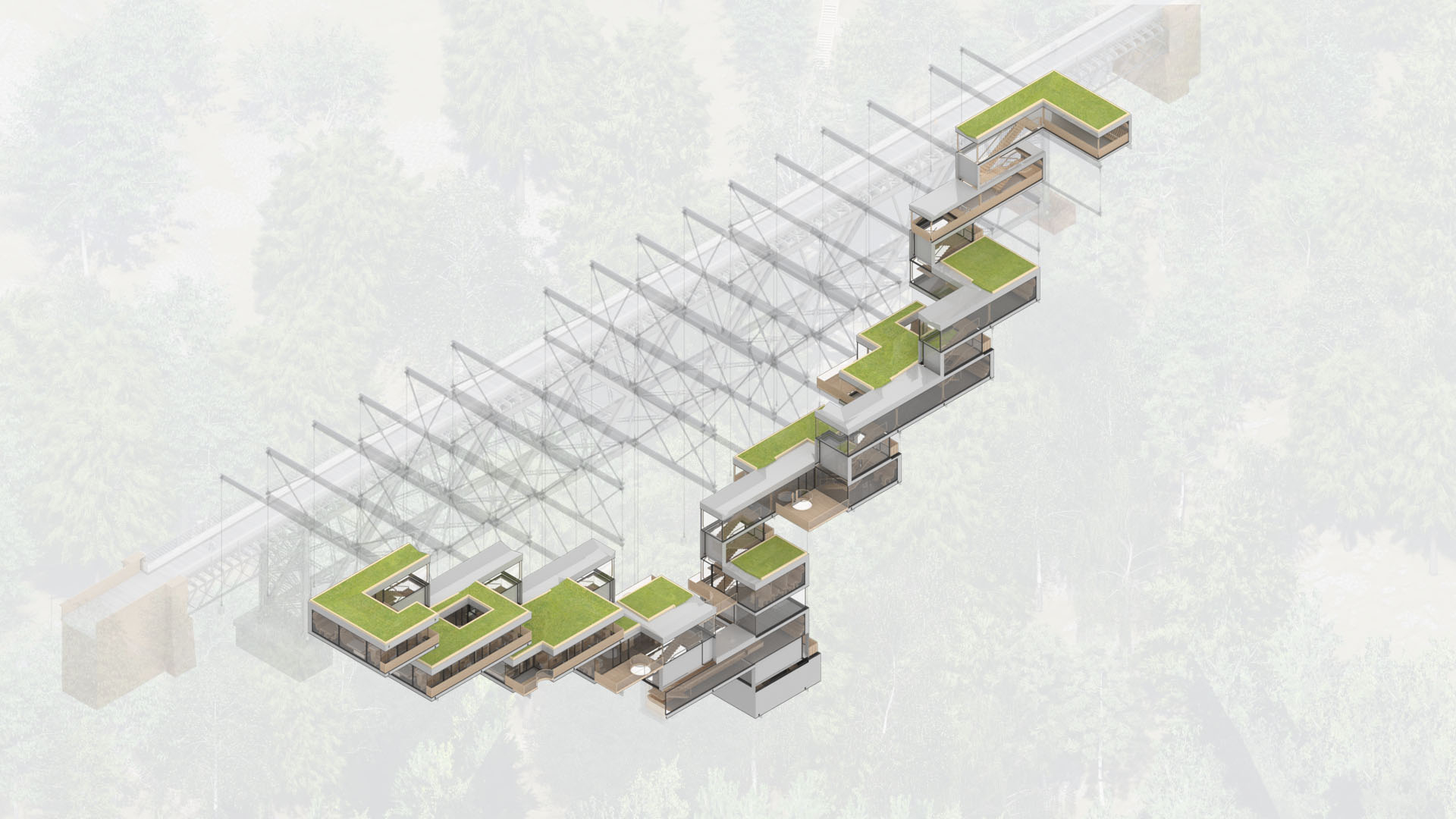 Diagram showing the Structural Build Up 10 - highlighting the Facade Elements
