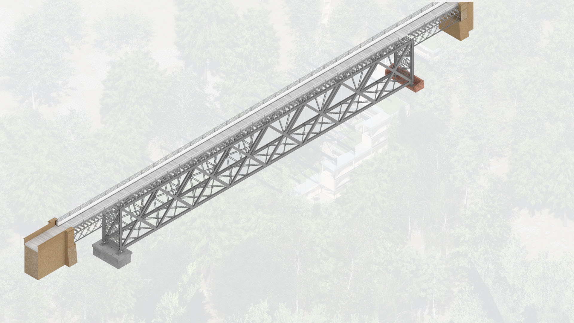 Diagram showing the Structural Build Up 1 - highlighting the Bridge