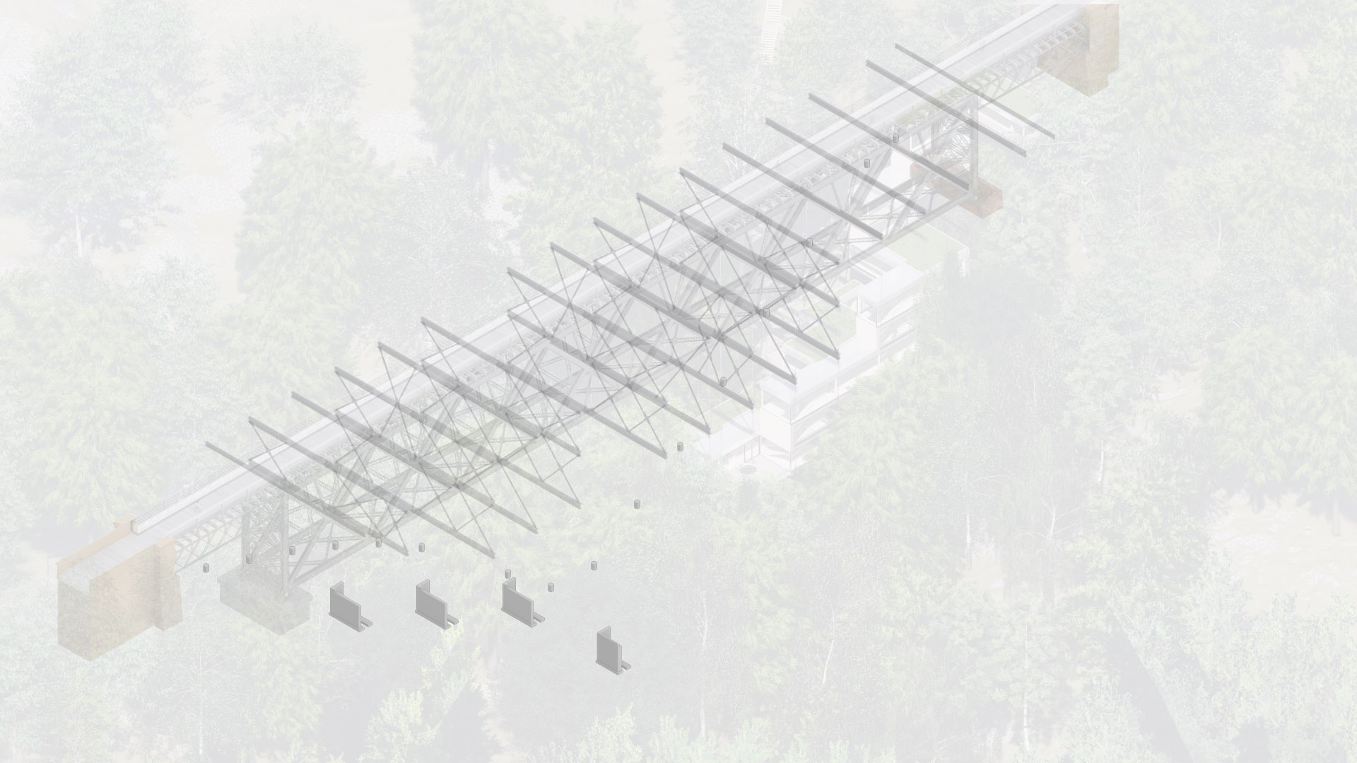 Diagram showing the Structural Build Up 4 - highlighting the Concrete Foundations & Walls