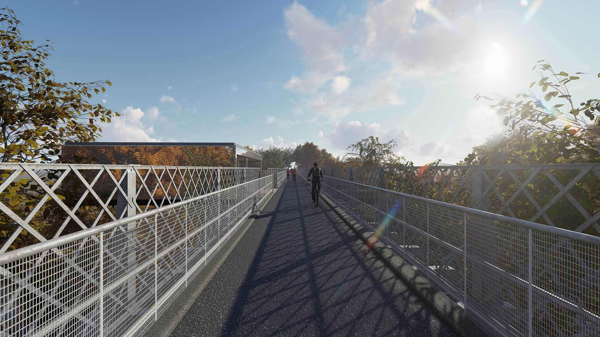 Exterior Visualisation of the Bield from the Bridge