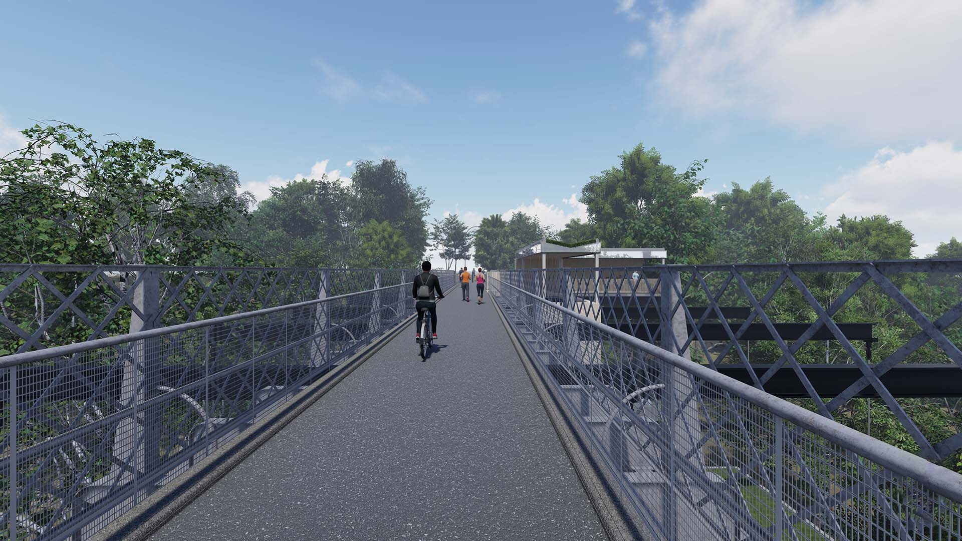 Exterior Visualisation of the Bield from the Bridge