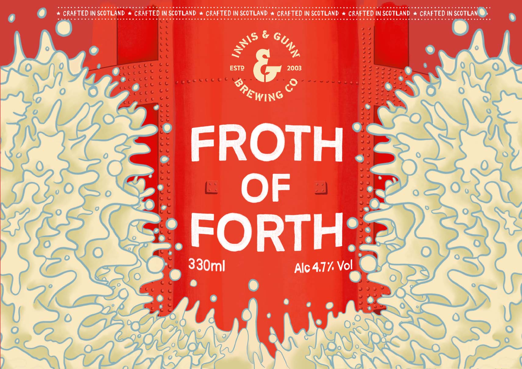 Innis & Gunn Mock Brief - Froth of Forth design