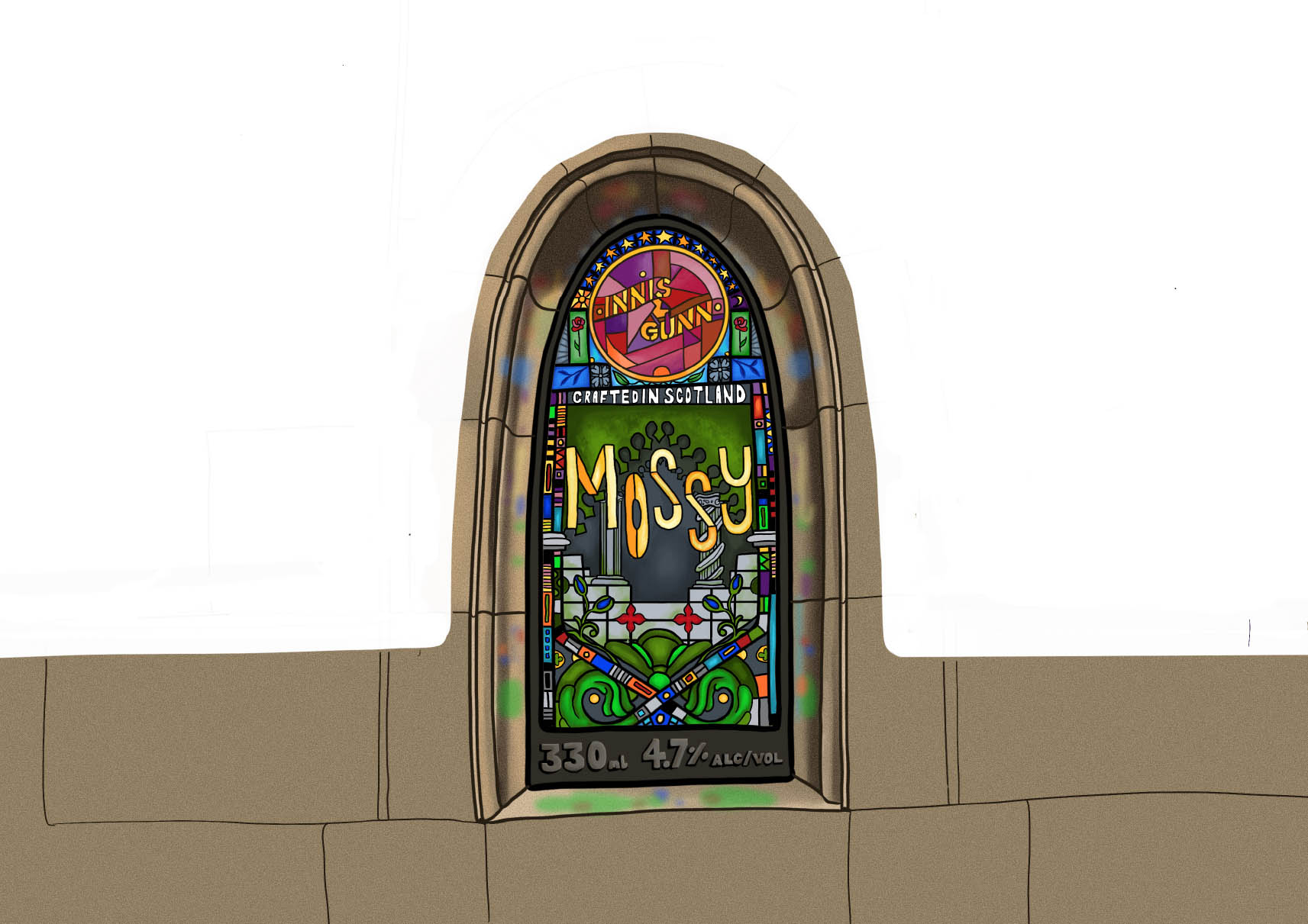 Innis & Gunn Mock Brief - Mossy design