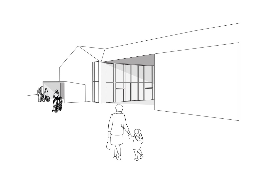Community Hub North Entrance Visualisation 