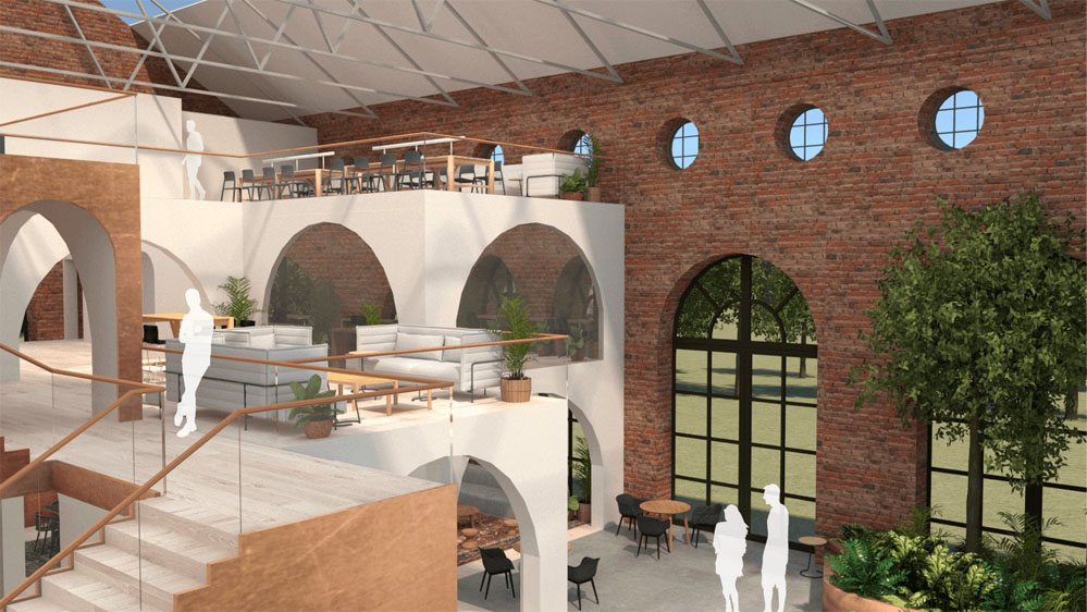 Visual of ShrubHub showing garden and living area