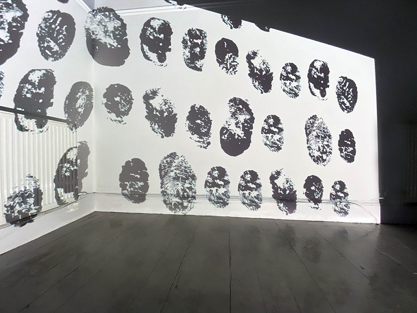 Type touch, video installation, 2021