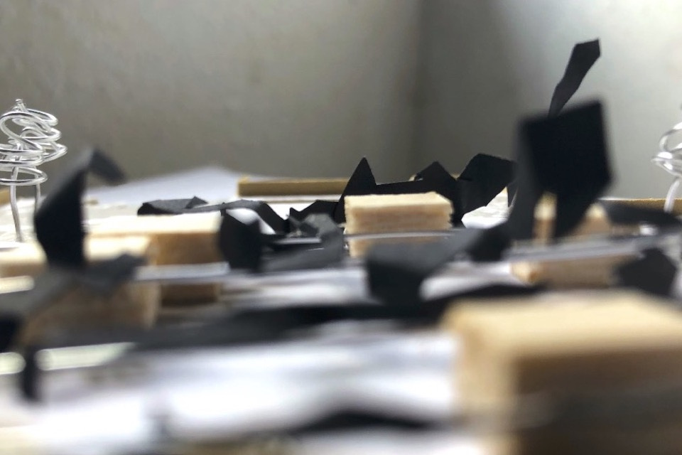 Interplaying shell, trellis, & lock - Model