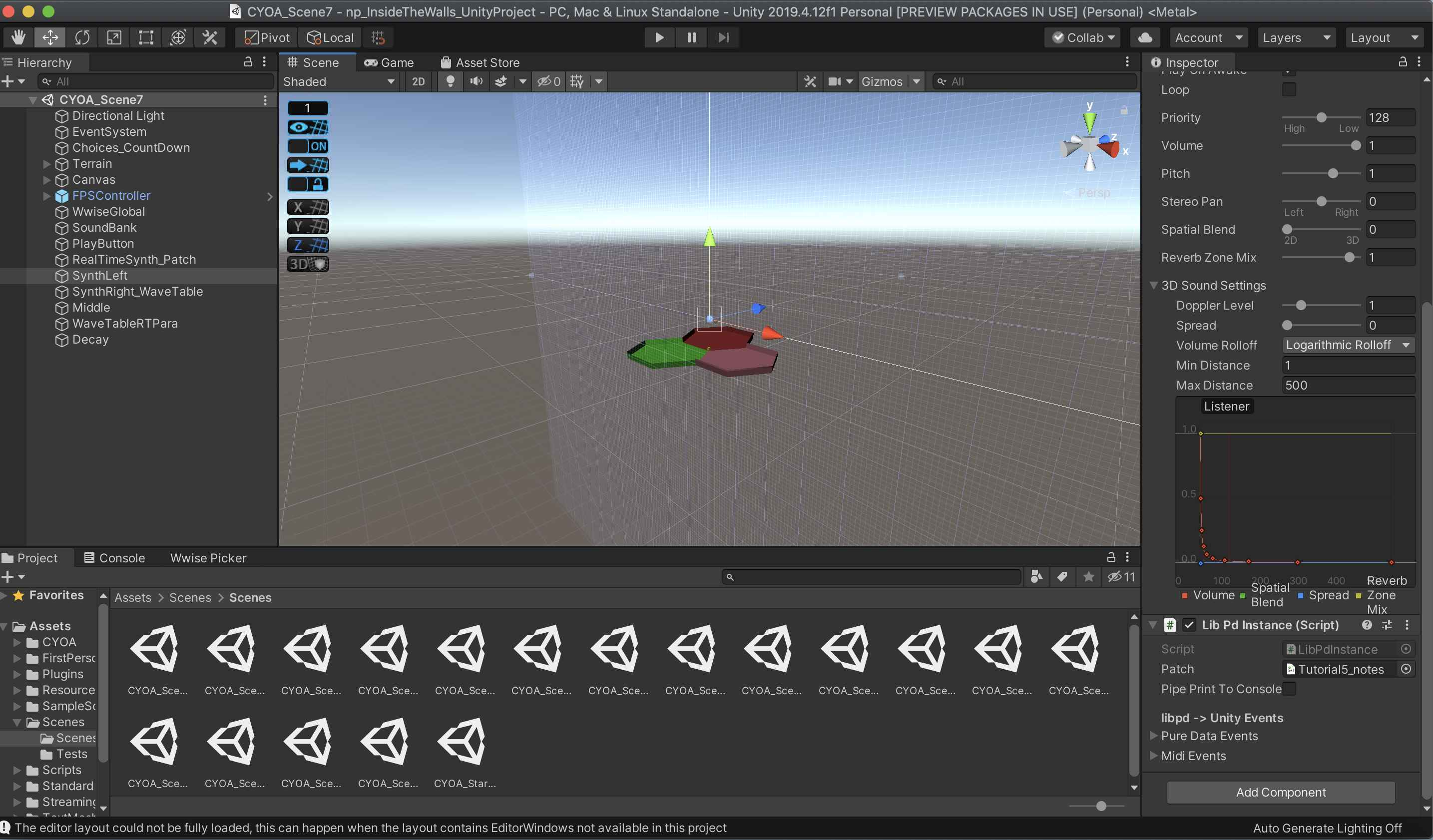Unity Project of "Inside the Walls"