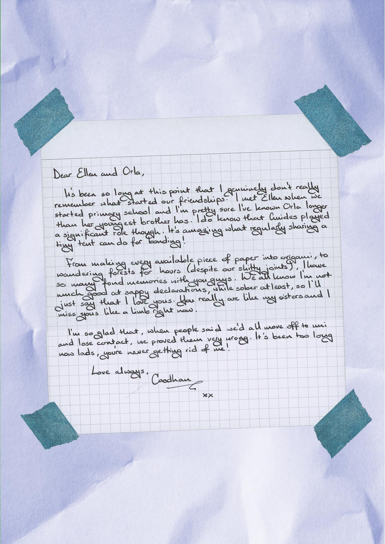 Caodhan's letter