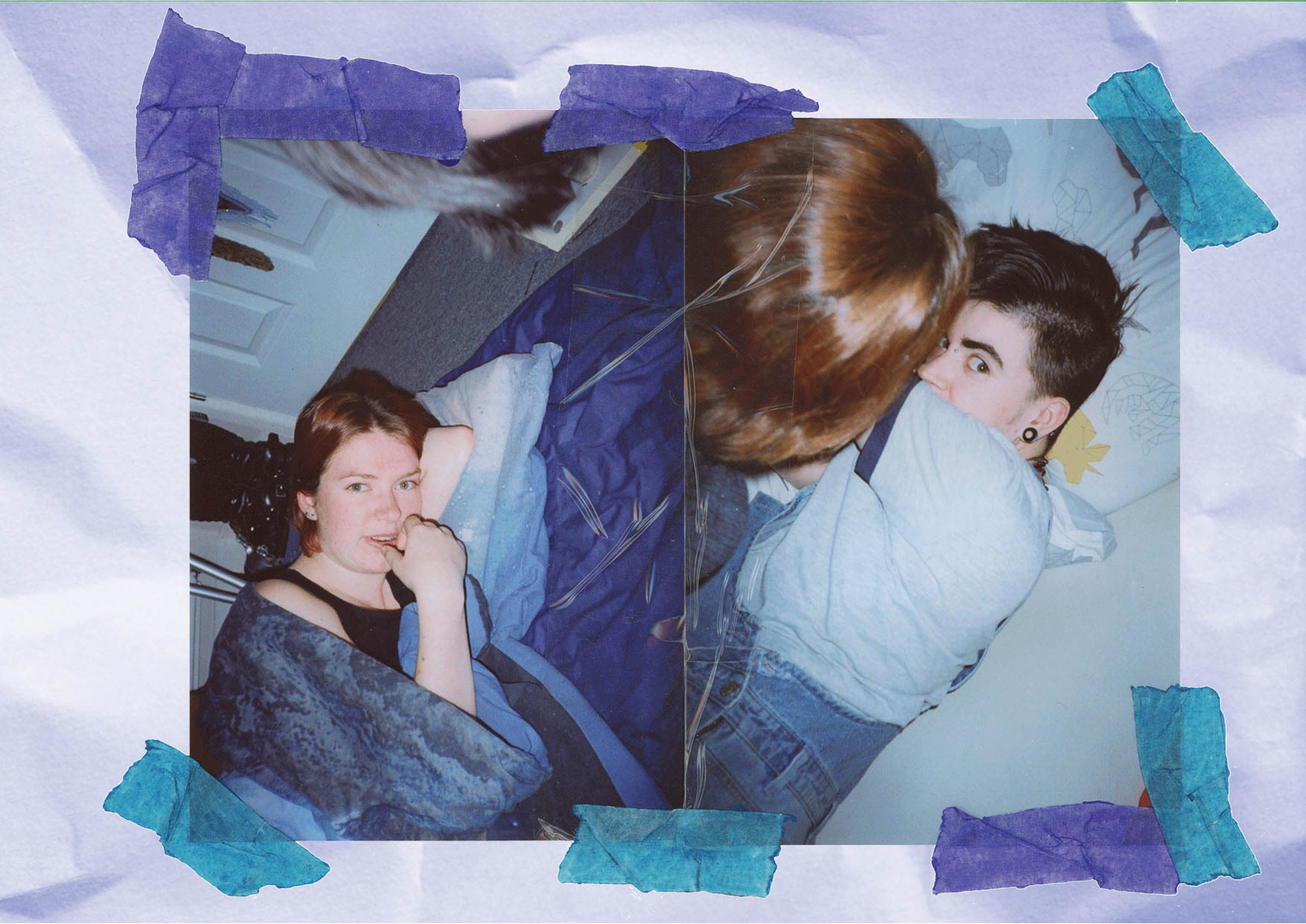 Taped photo of Orla and Caodhan