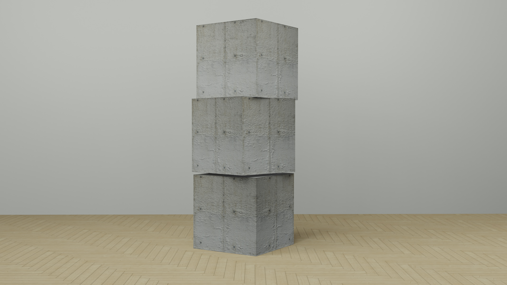 Image of three concrete blocks 