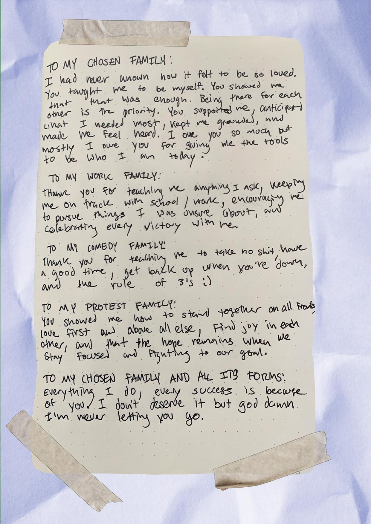 Letter from Diana