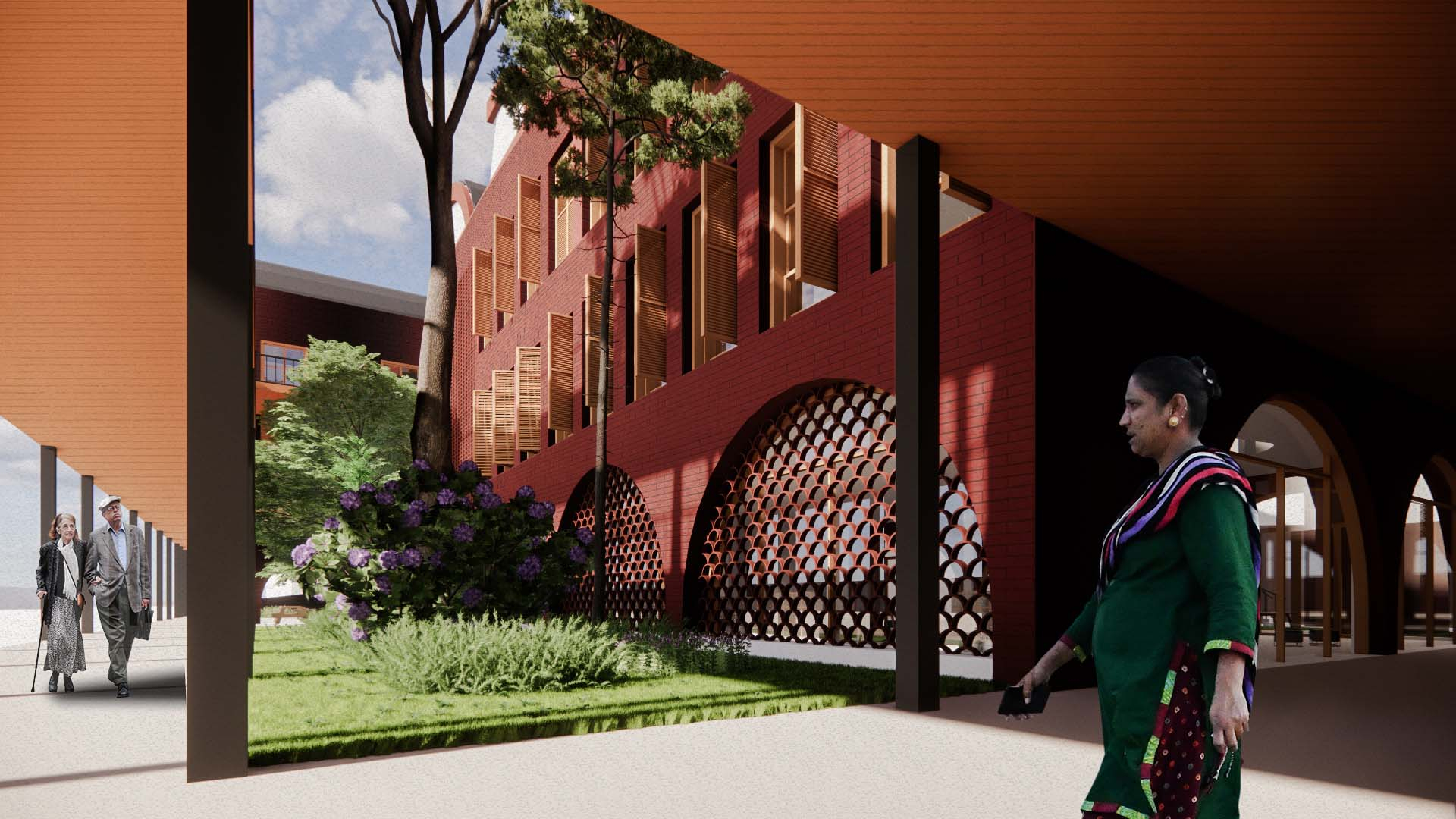 Perspective Drawing of Greenery 2