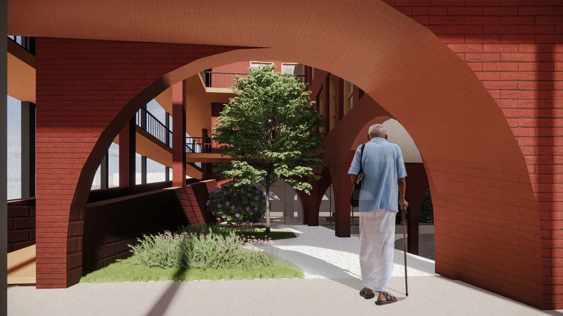 Perspective Drawing of Greenery 3