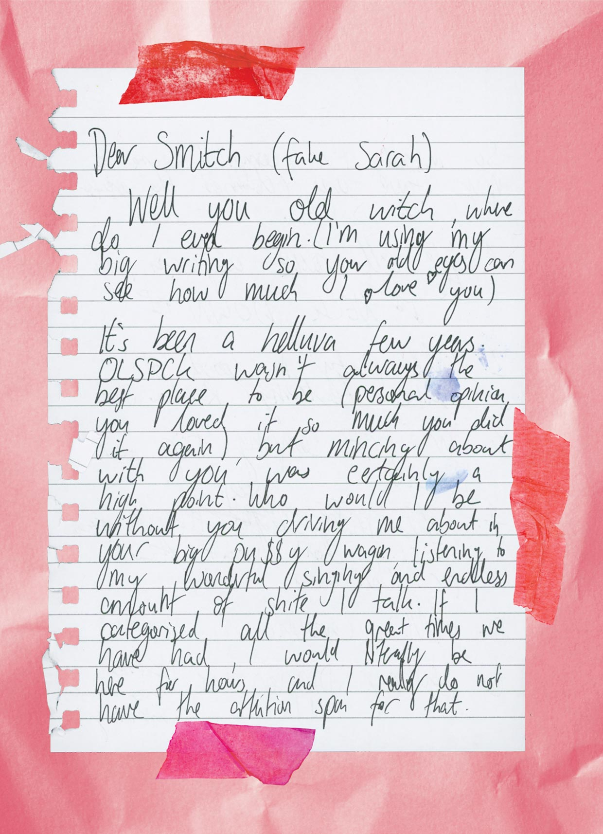 Letter from Ska to Sarah front page