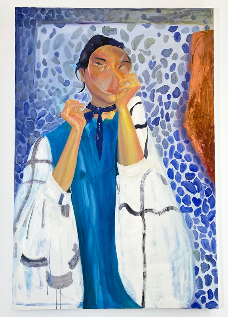 Take a look (2021) Oil painting on canvas 150*100cm