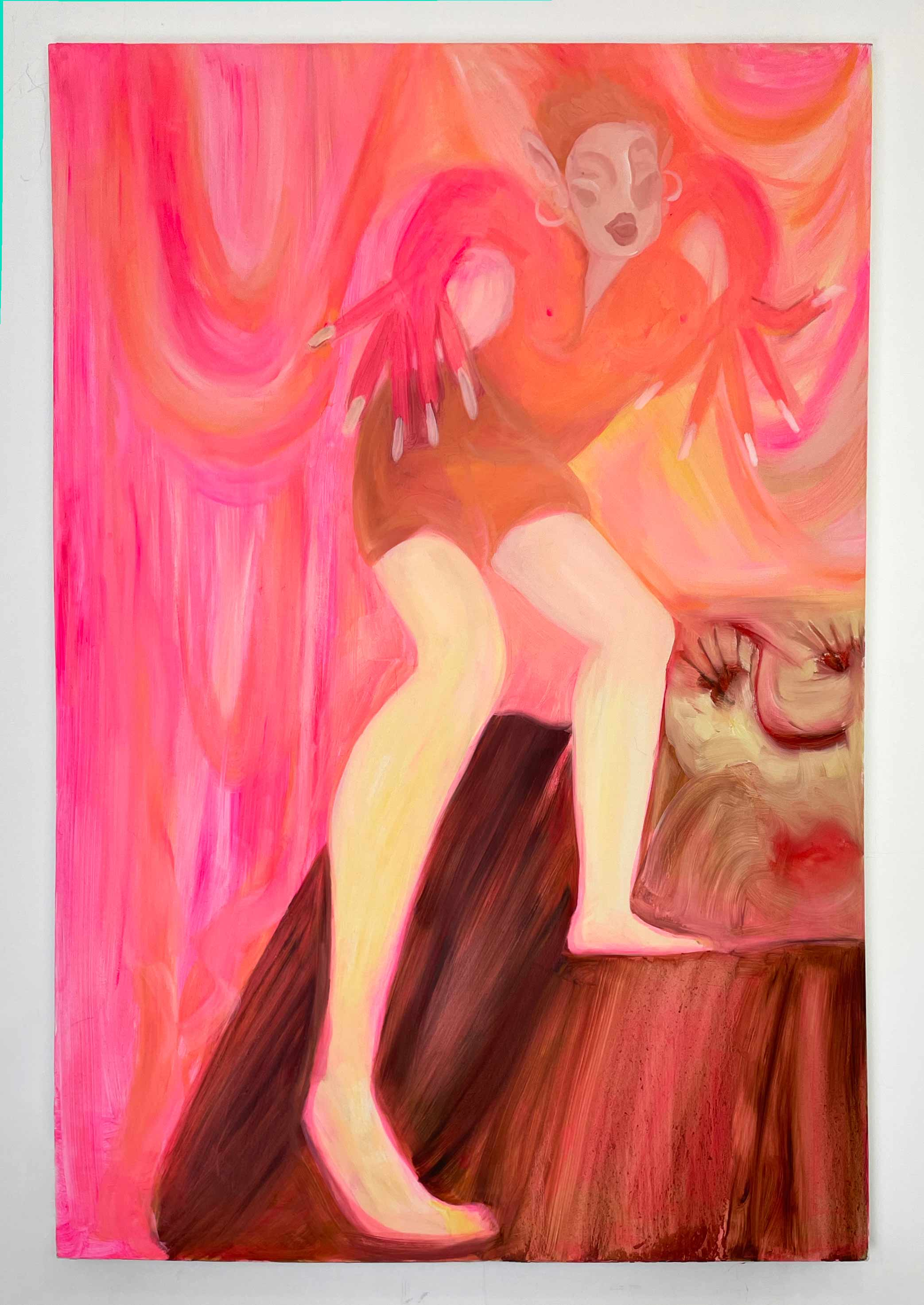 I just did my nails today (2021) oil painting on canvas