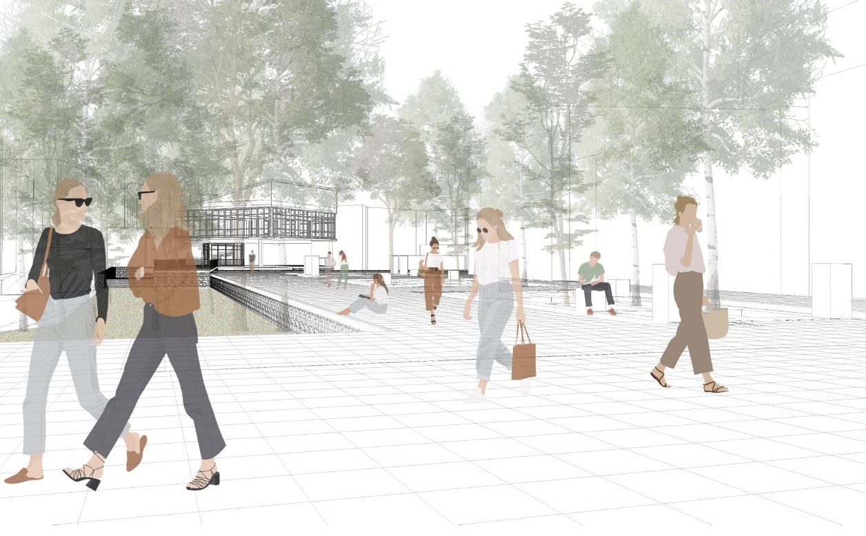 Perspective View of the New Exhibition Centre