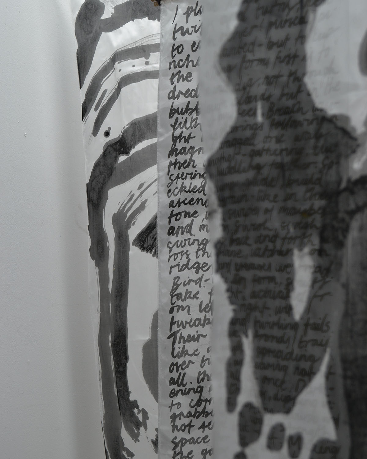 detail shot of text and drawing