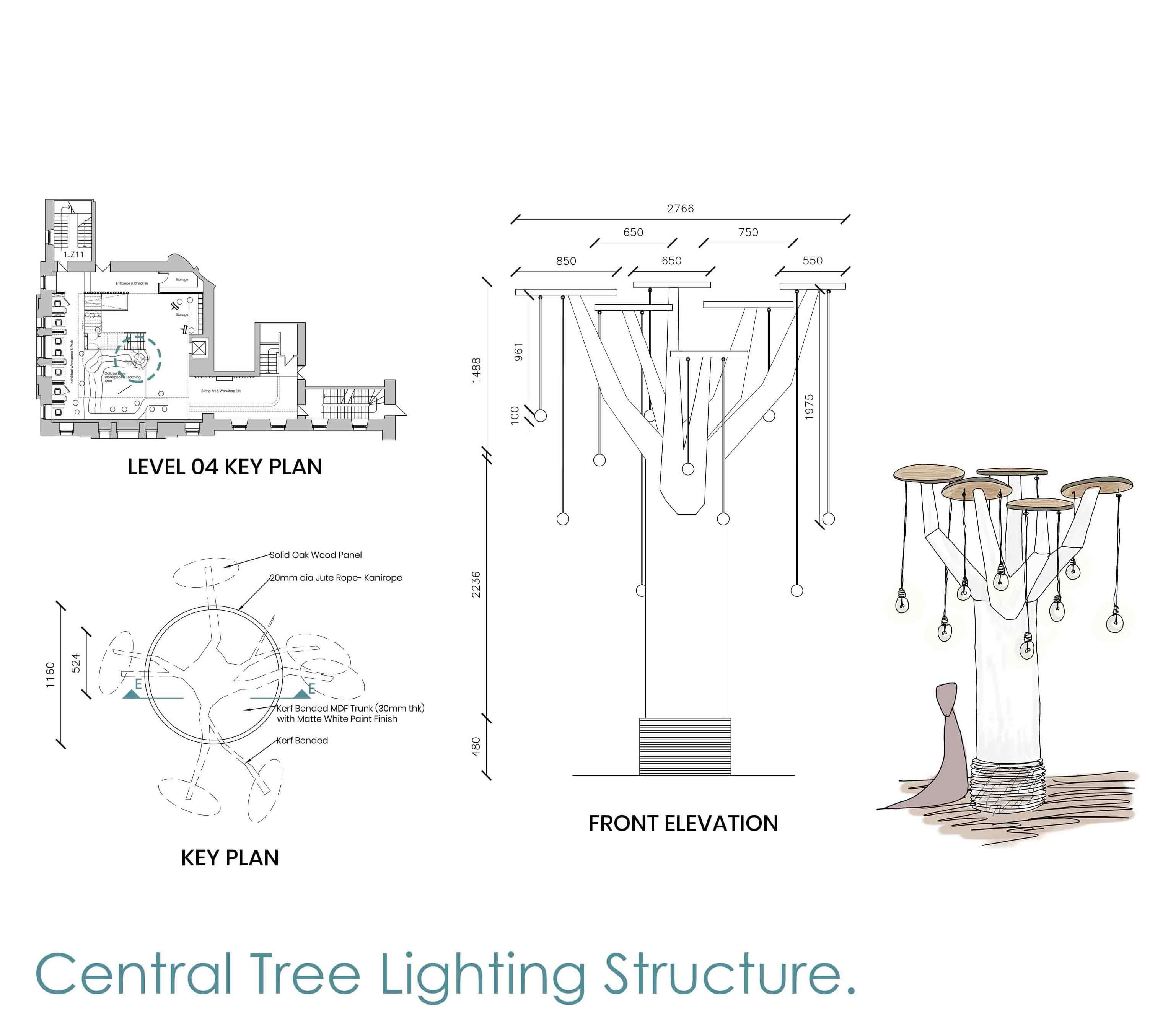 Tree Lighting Structure Drawings