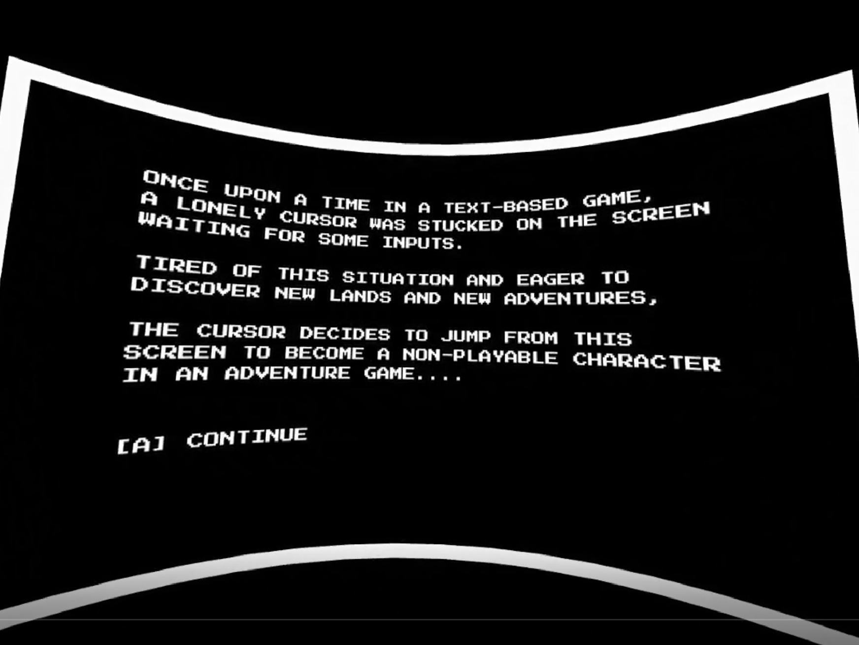 The Curse of the Cursor - Intro Screen