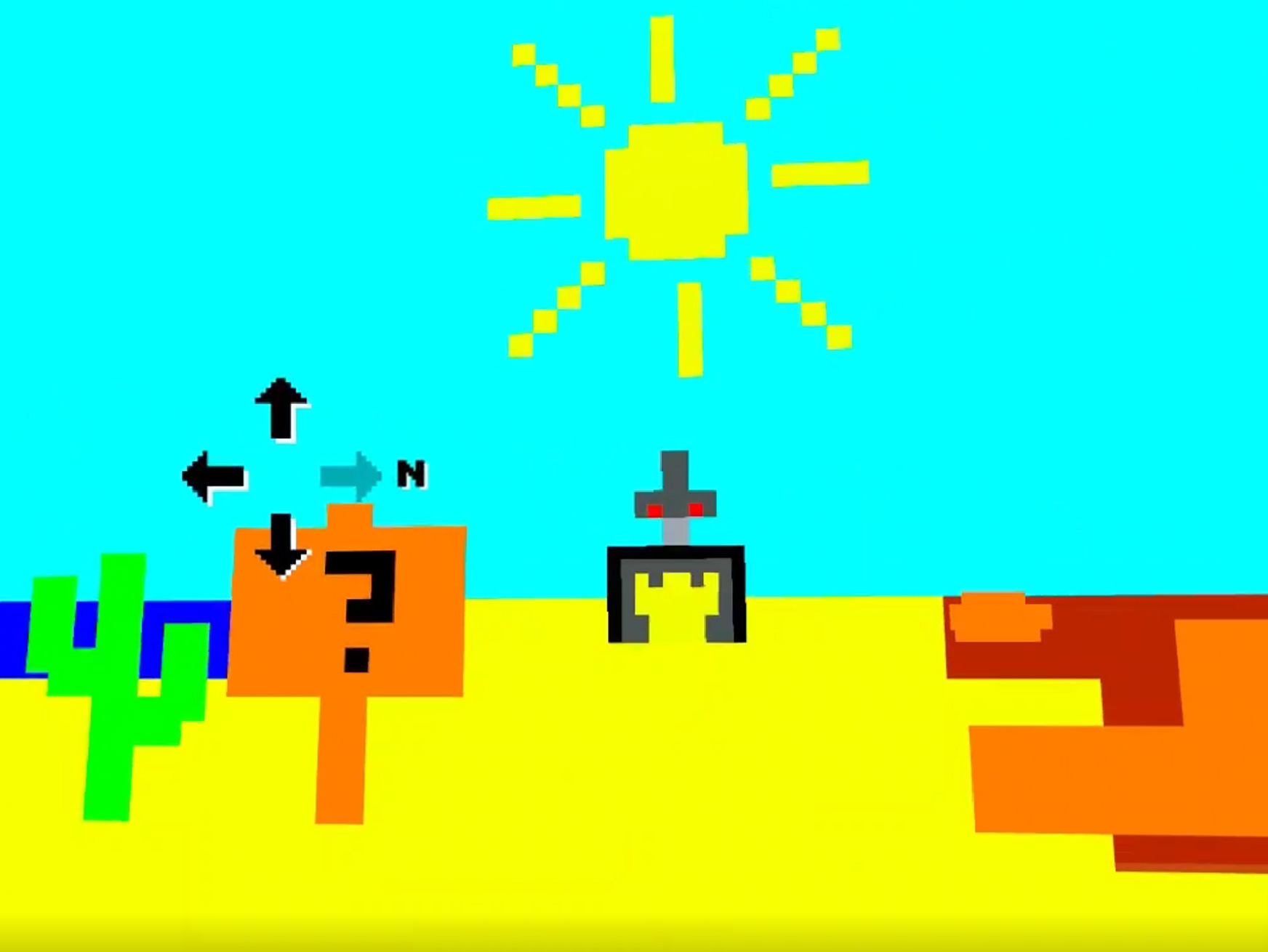 The Curse of the Cursor - 16 Colors - Sword and Help Sign