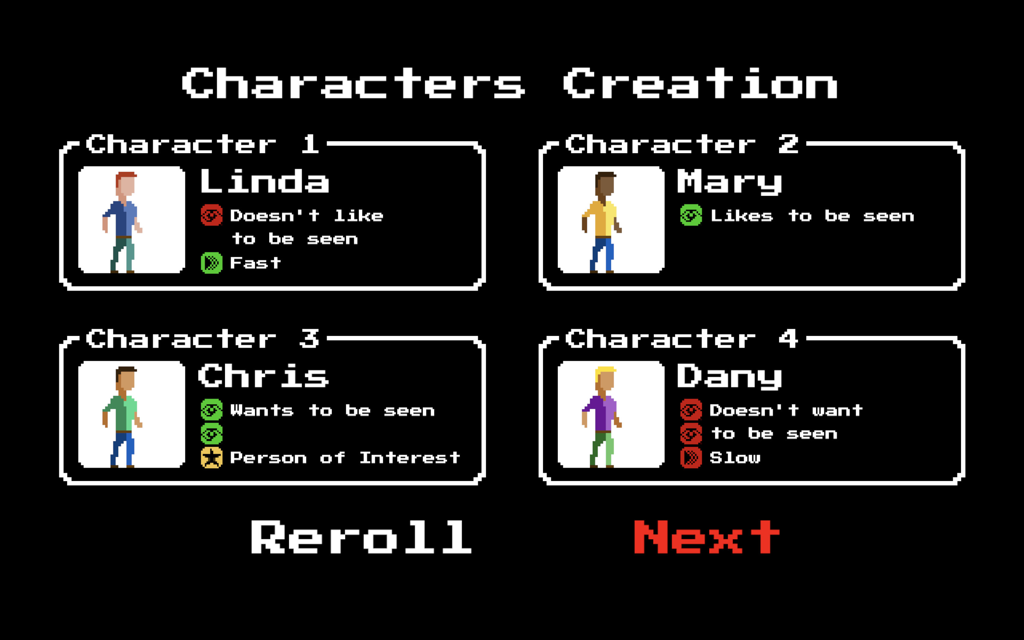 [IN]•VISIBLE - Character Selection