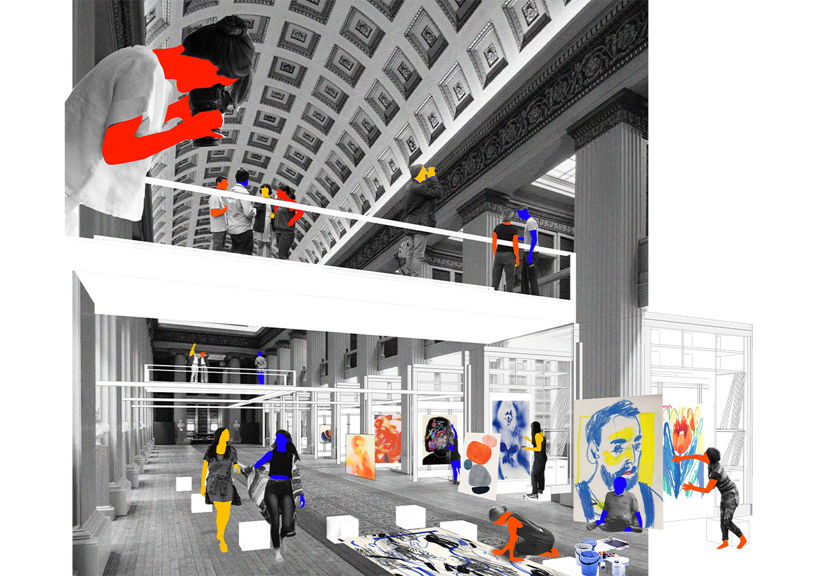 This picture shows the workshop mode of the art streets.