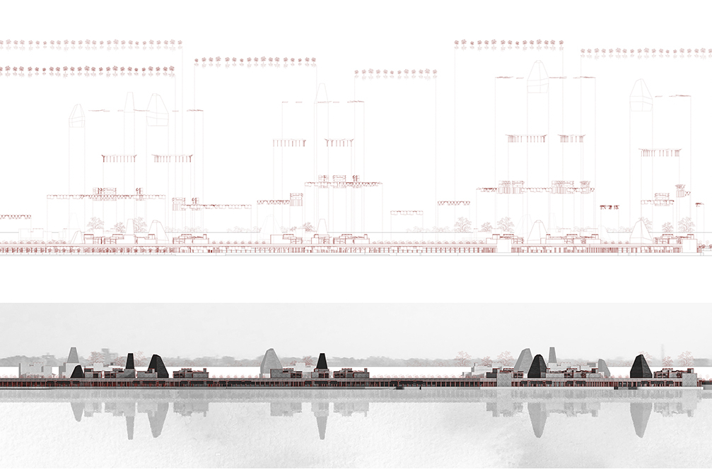 Paradise Pomegranate, New Riverfront Elevation