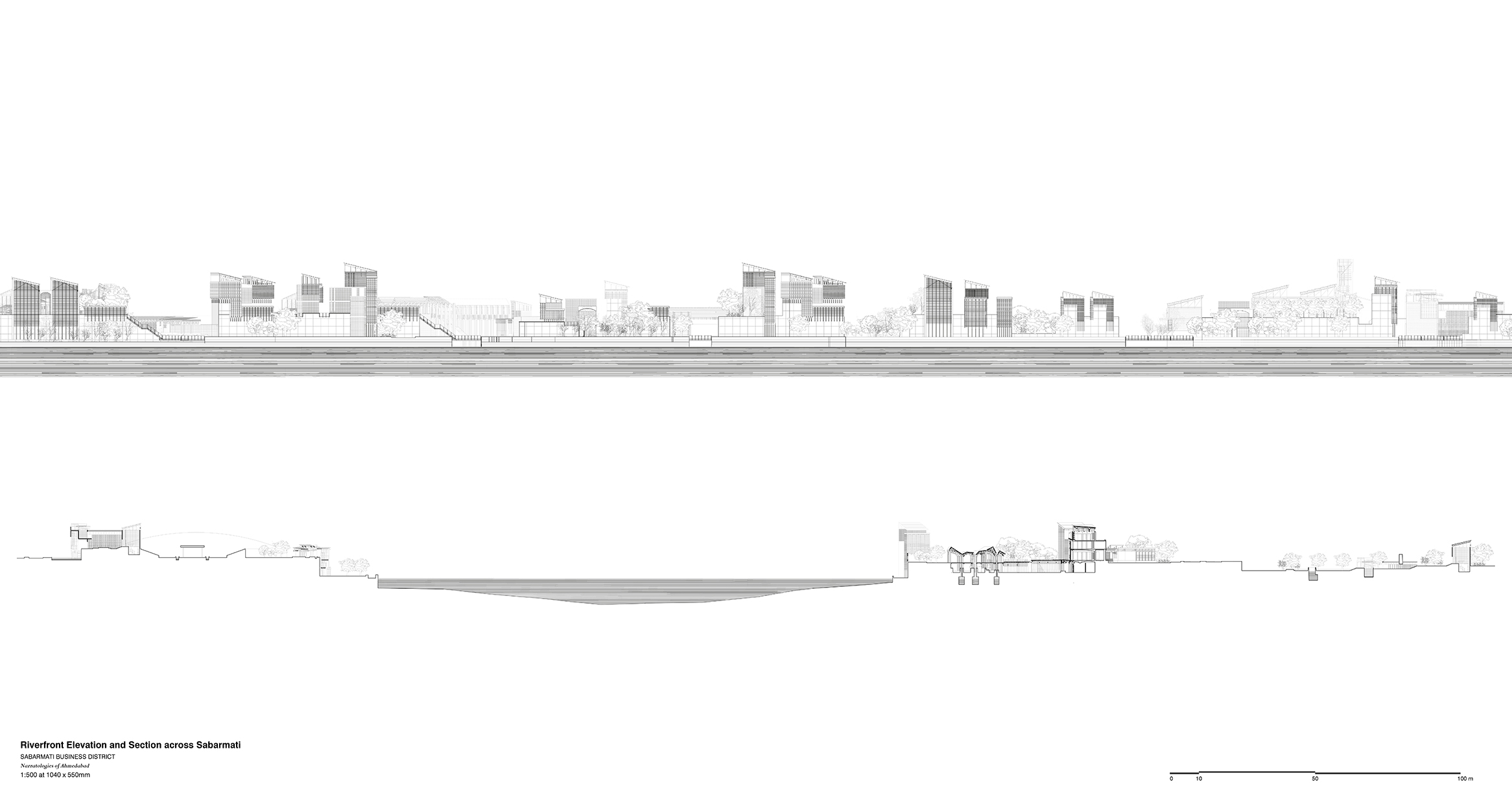 Section and Strategic Elevation 1:500