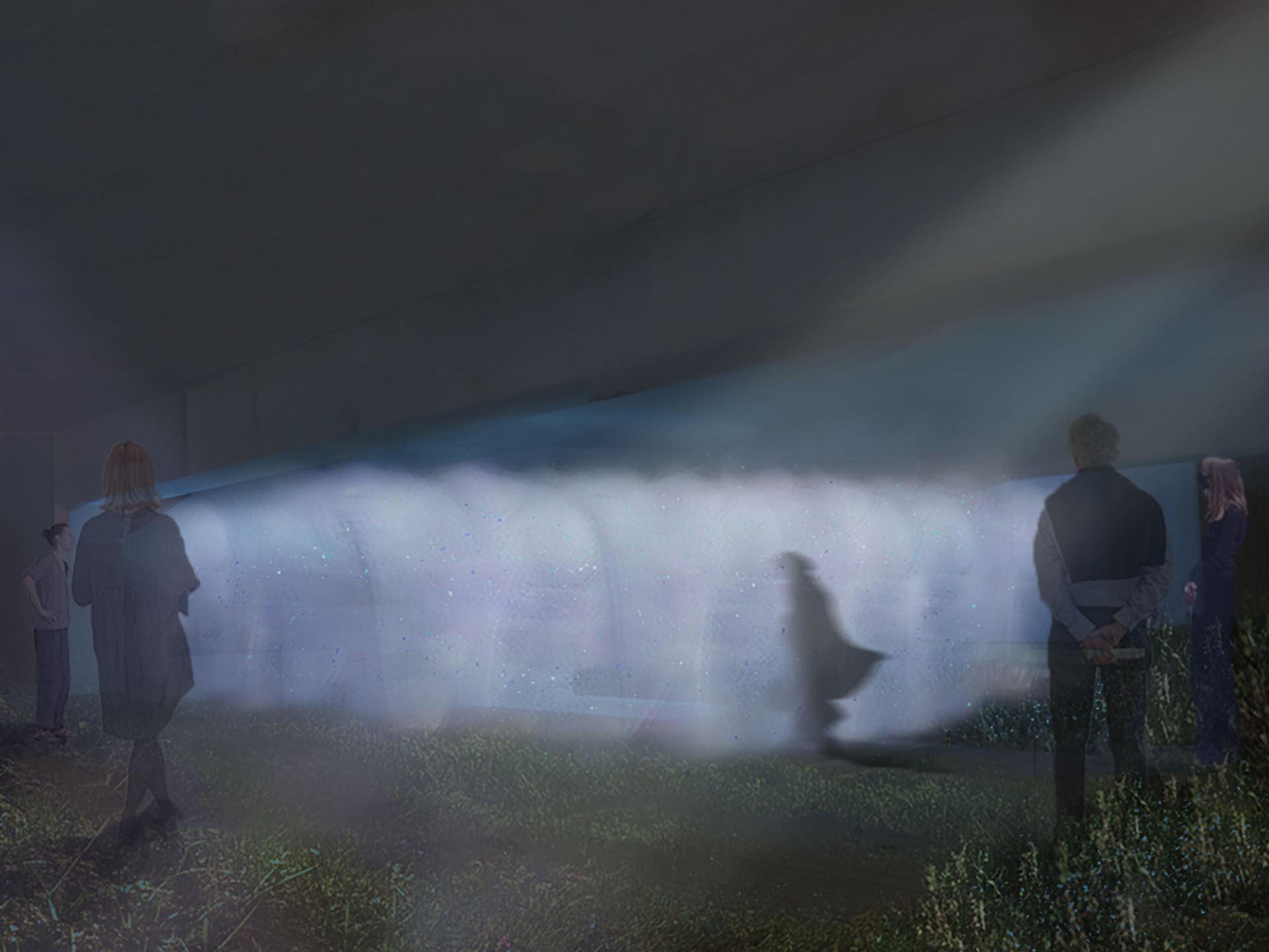 A view of the immersive theatre set